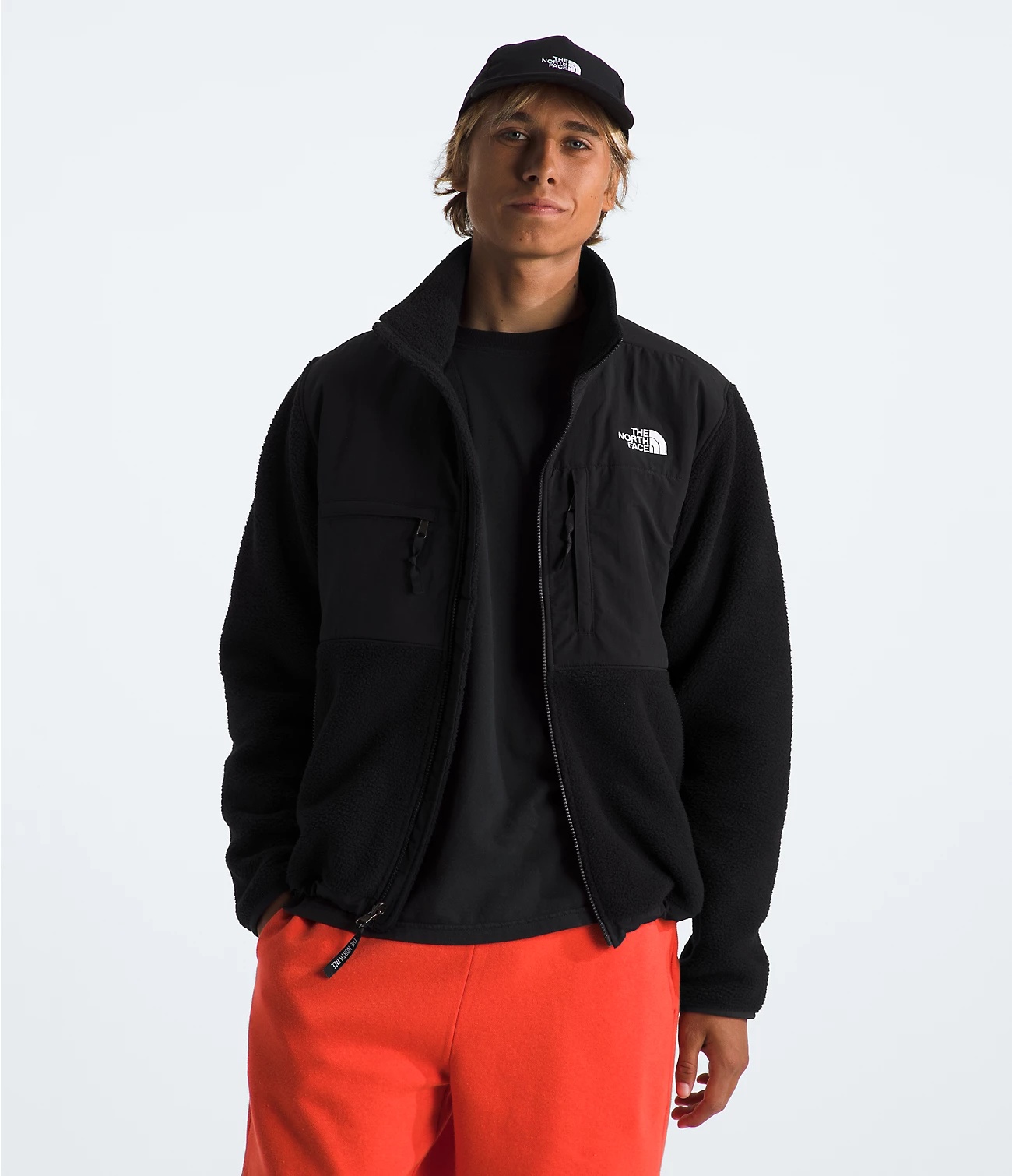 The North Face Retro Denali Logo-embroidered Shell And Recycled-fleece Jacket In Black