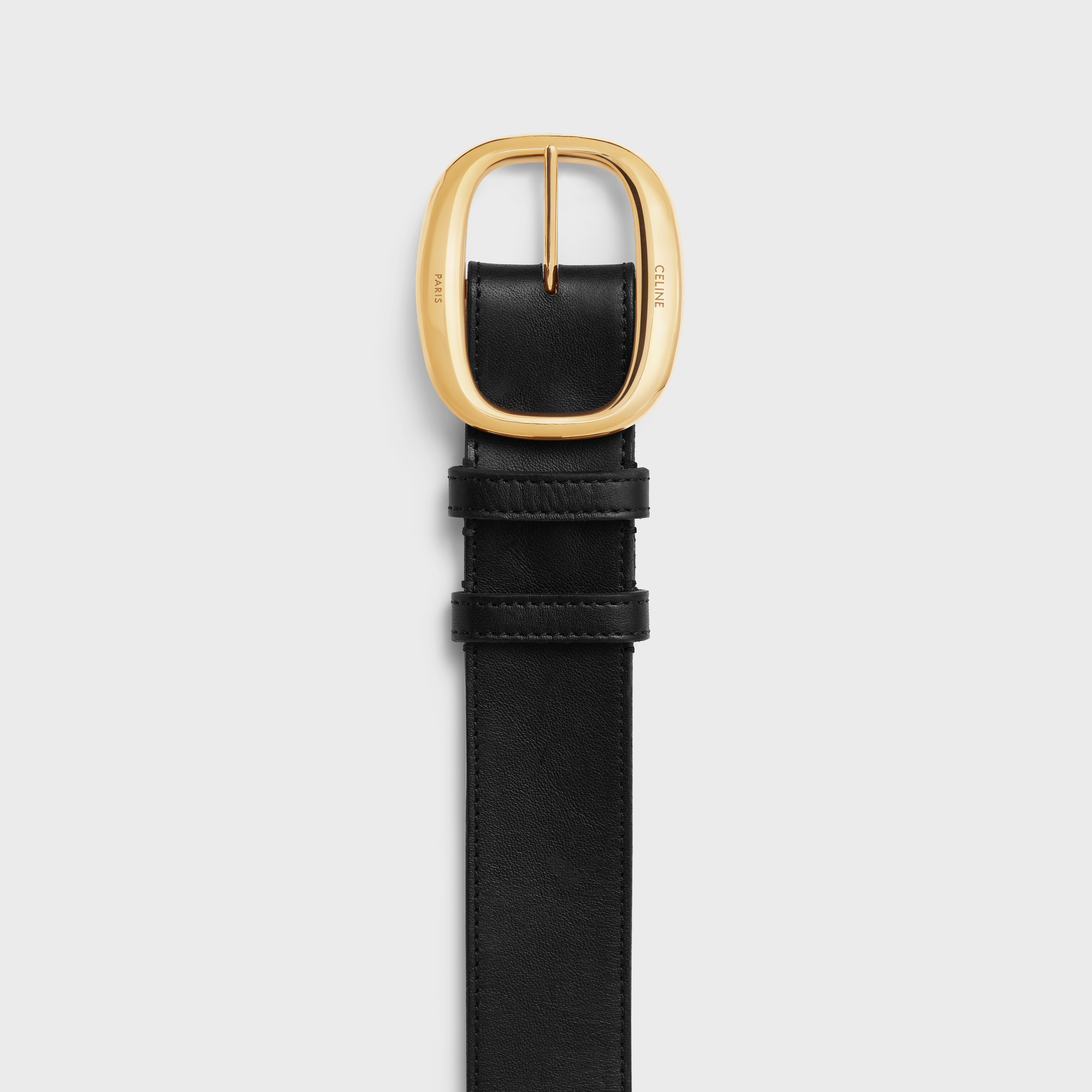 Celine Retro Belt In Black