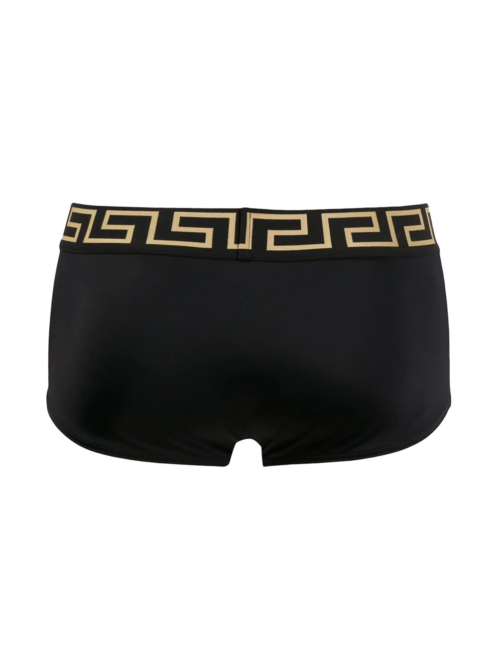 Versace Greca-print Swimming Trunks In Black