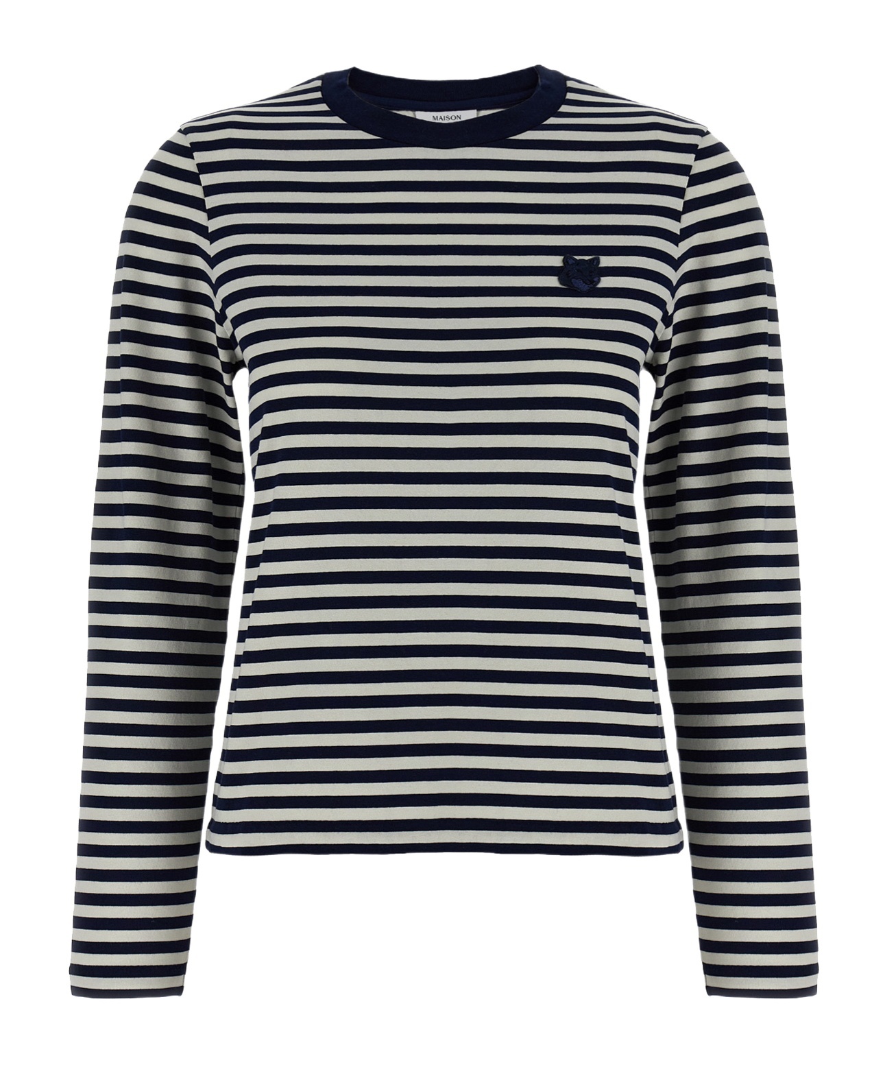 Maison Kitsuné Bold Fox Head Sweaters And Cardigans Blue In Inkblue Milk