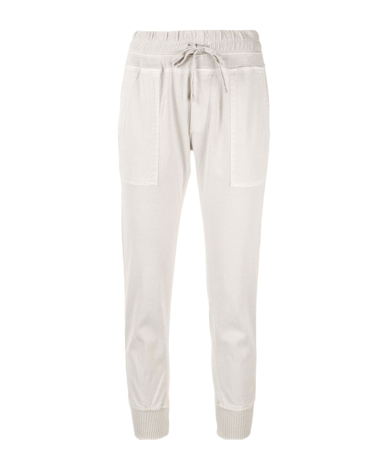 Shop James Perse Drawstring Waist Trousers In Talc