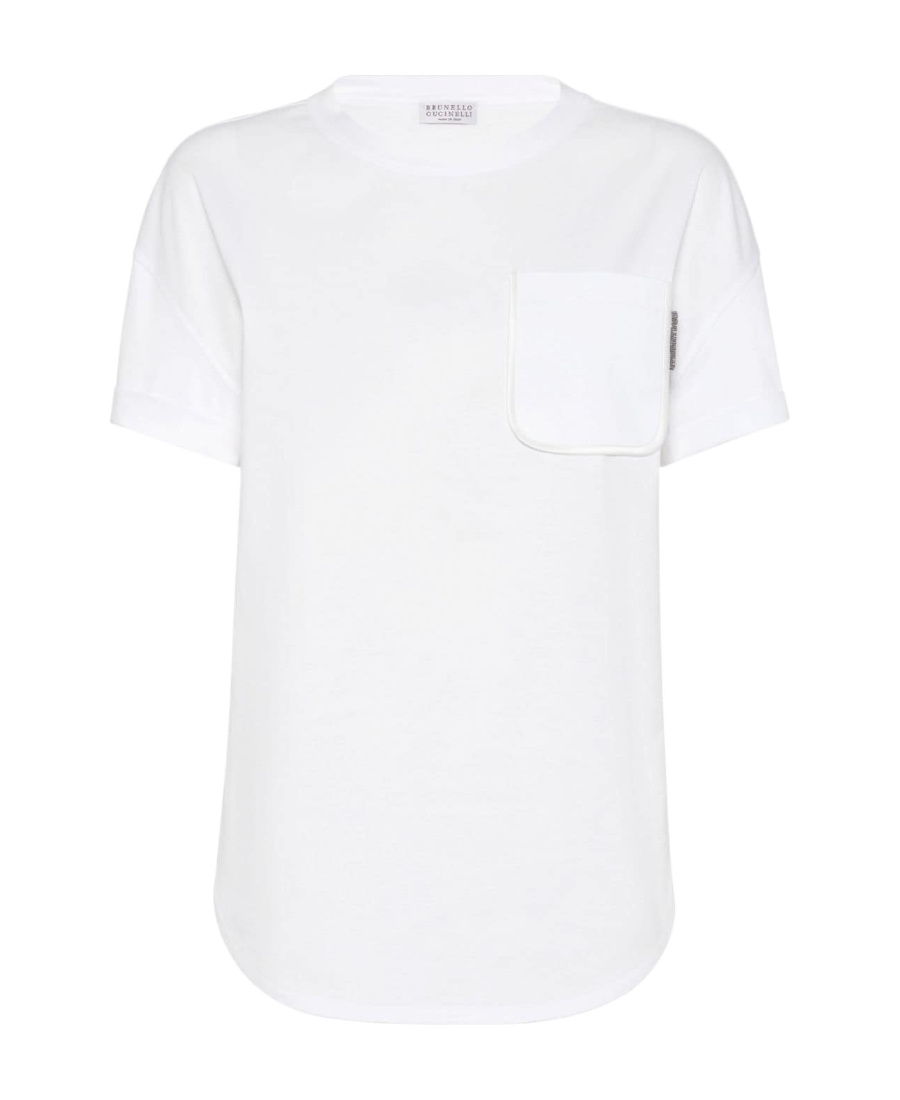BRUNELLO CUCINELLI BRUNELLO CUCINELLI JEWEL DETAILED CREWNECK T-SHIRT