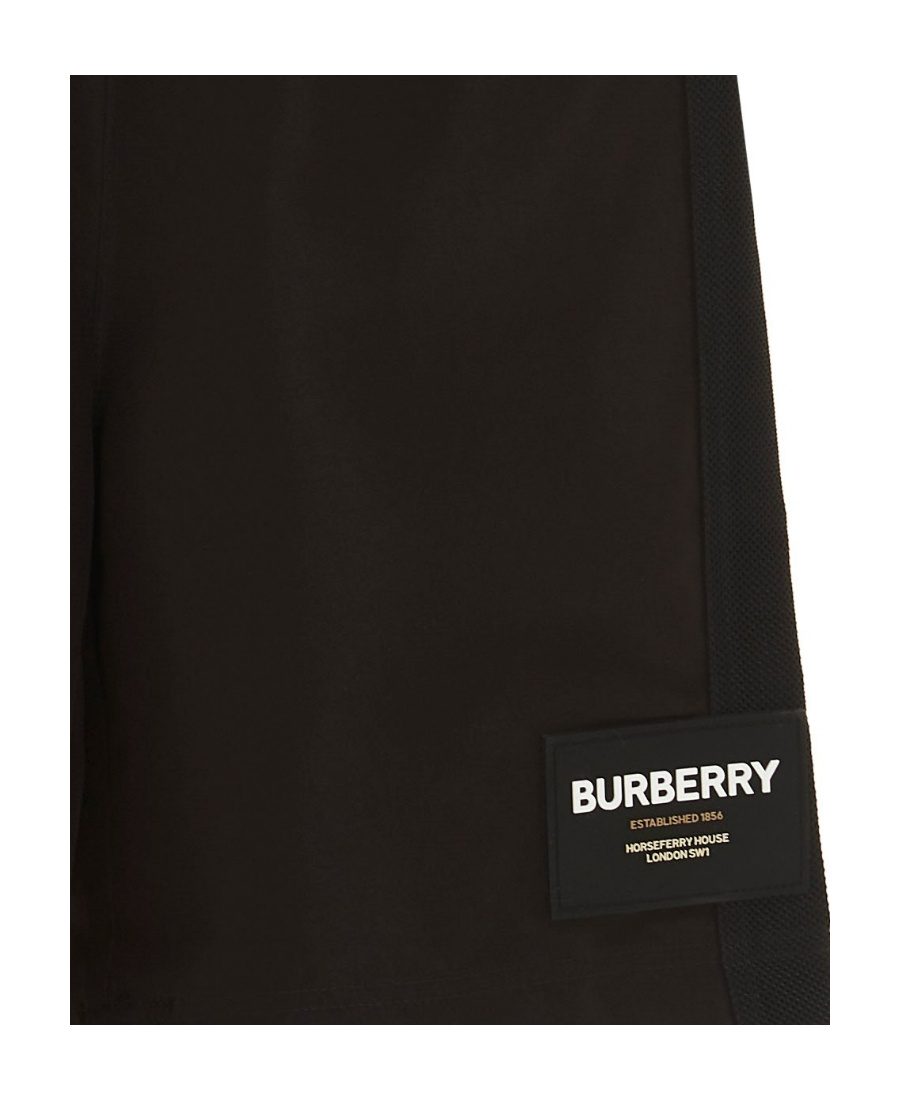 BURBERRY LOGO-PATCH TRACK SHORTS