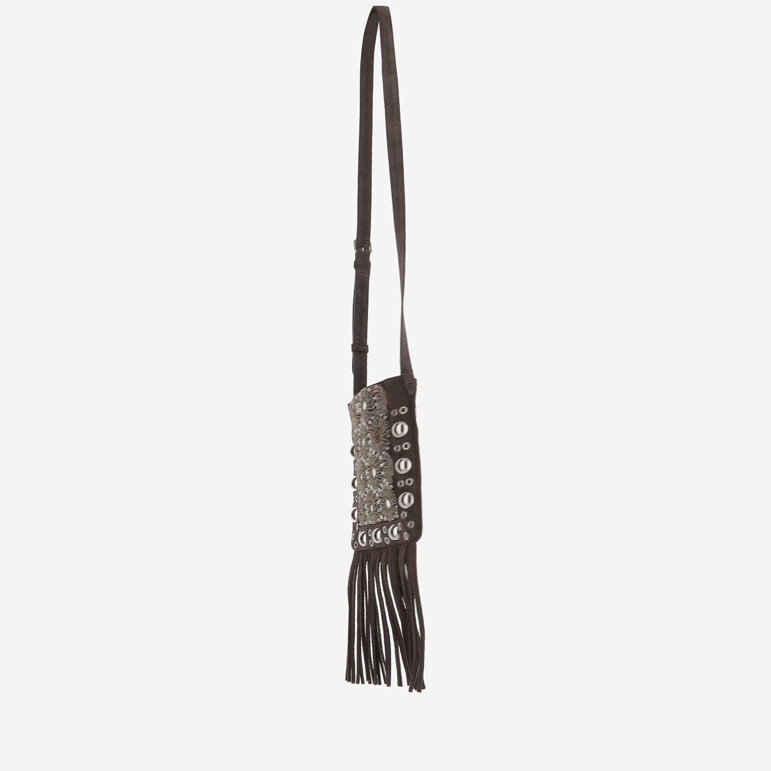 Valentino Fringe Shoulder Bag In Brown