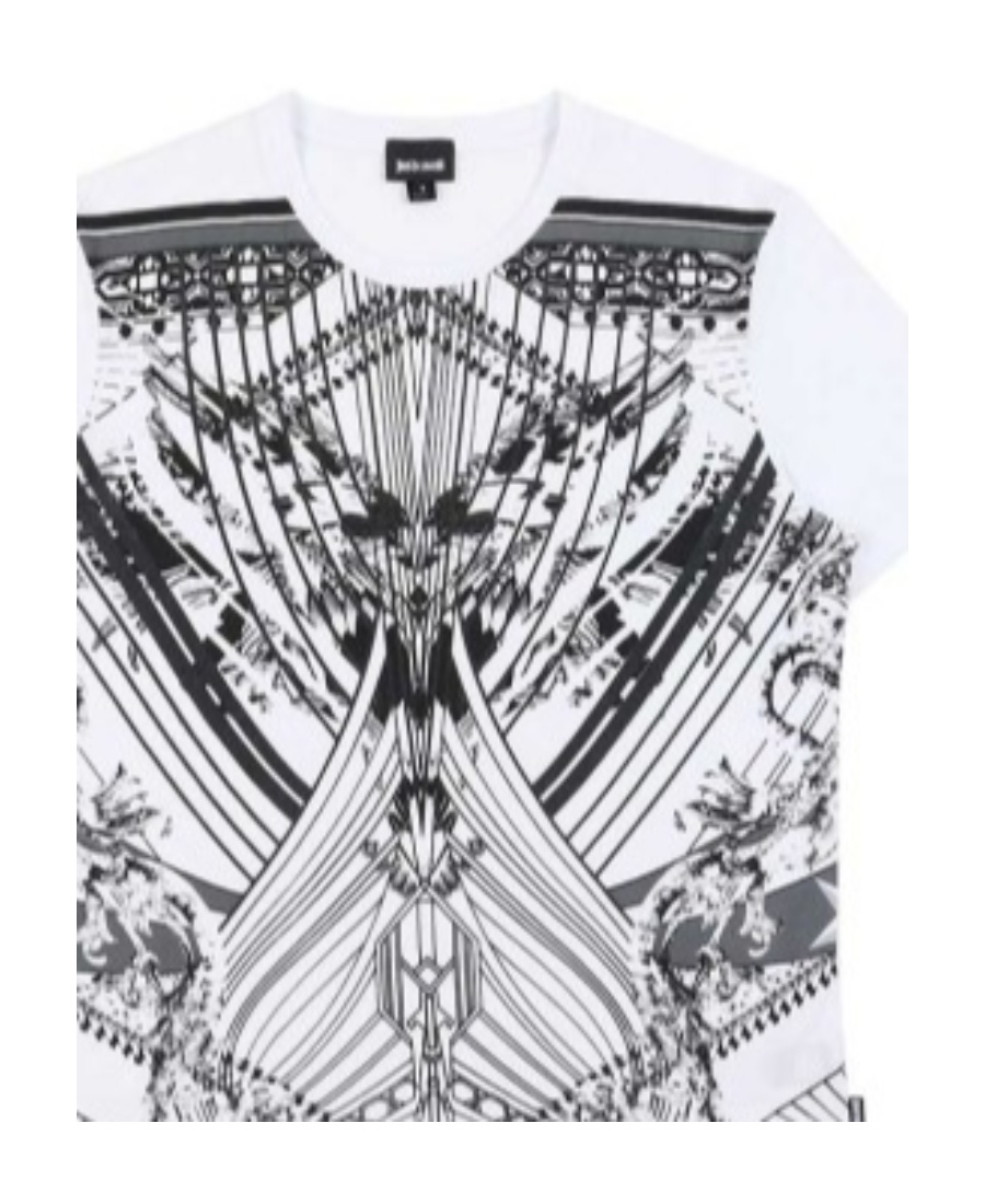 Just Cavalli Printed T-shirt In White
