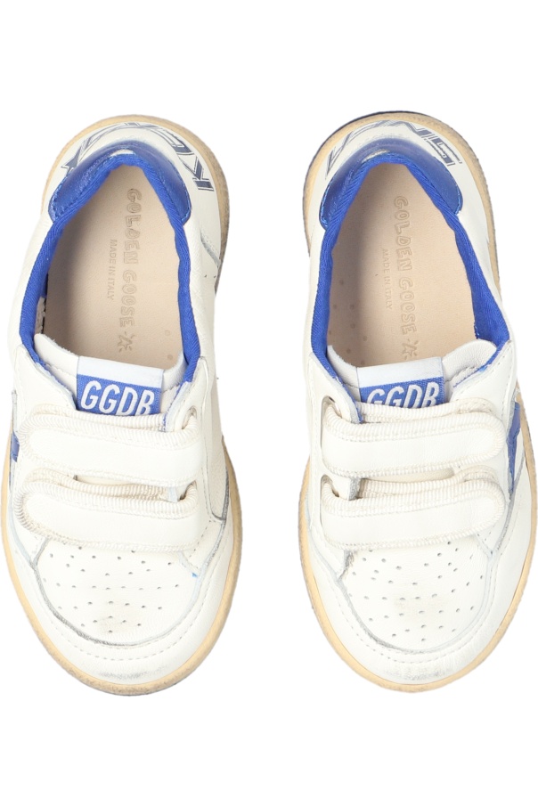 Golden Goose White June Sneakers For Kids With Star And Logo