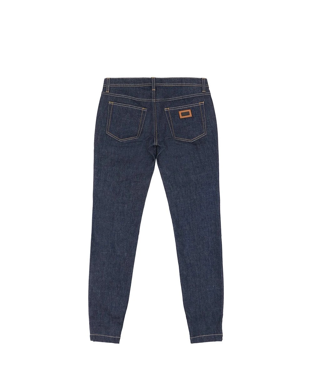 Dolce & Gabbana Logo Details Jeans In Black