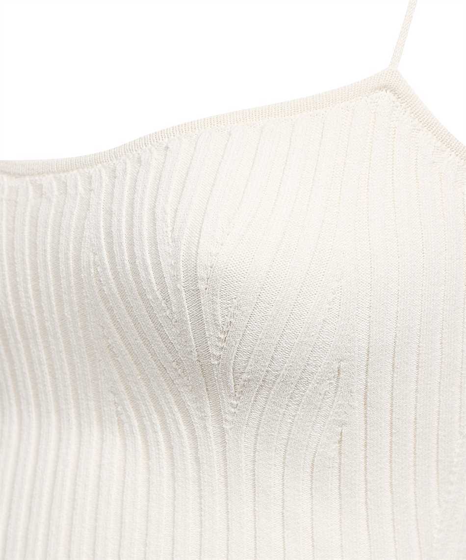Khaite The Ziggy Knitted Top In White