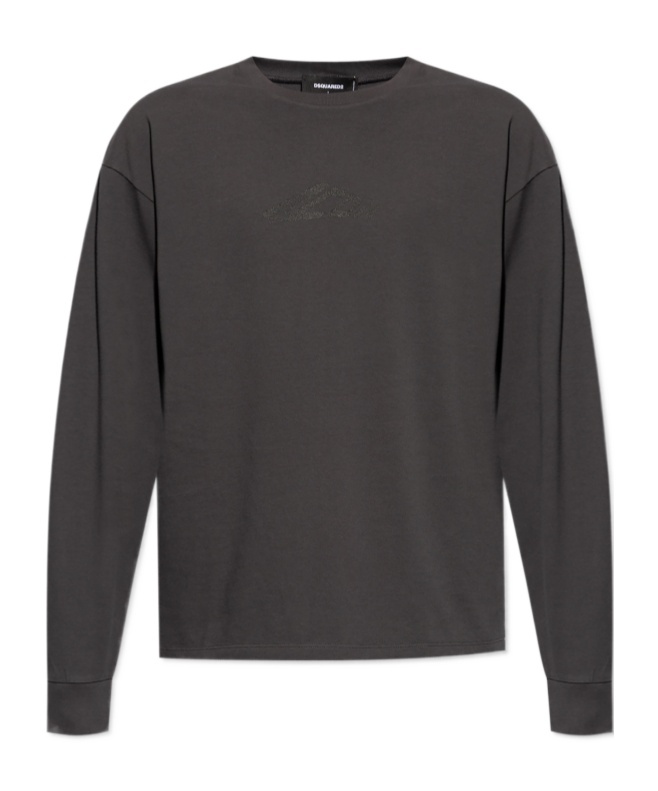 Dsquared2 Icon Drop-shoulder Cotton T-shirt In Black