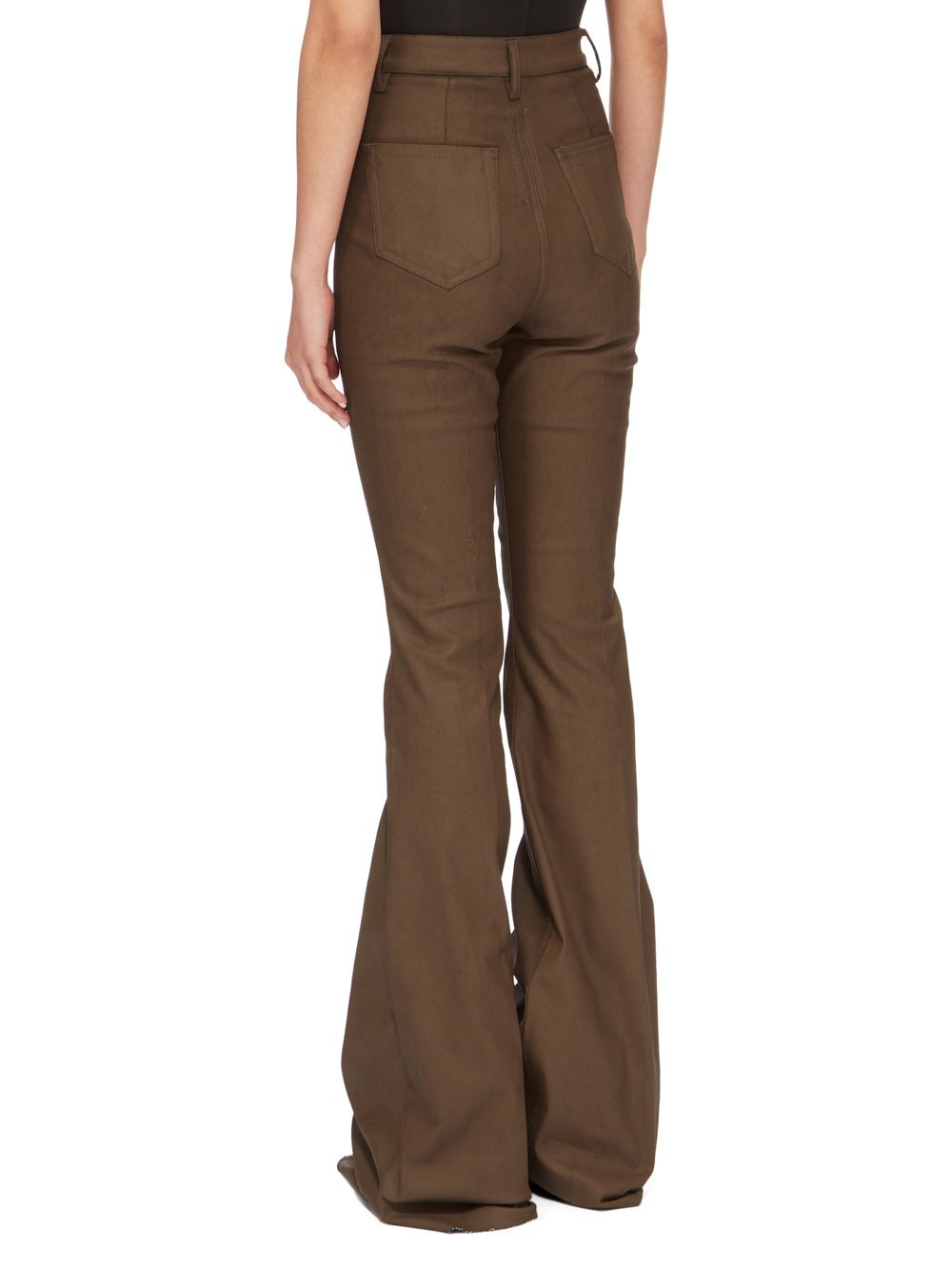 Rick Owens Bolan Bootcut Jeans In Green