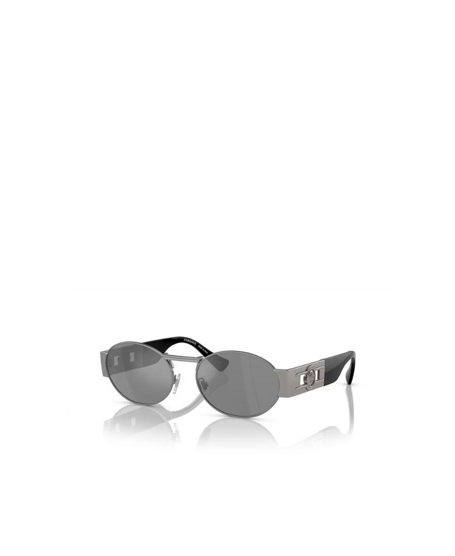 Versace Color Logo Sunglasses In Gray