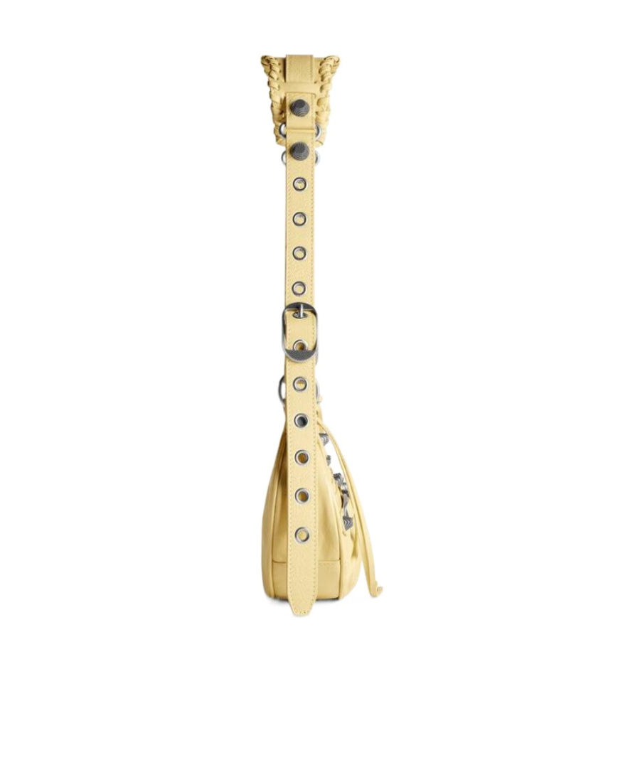 Balenciaga Le Cagole Zipped Xs Shoulder Bag In Yellow
