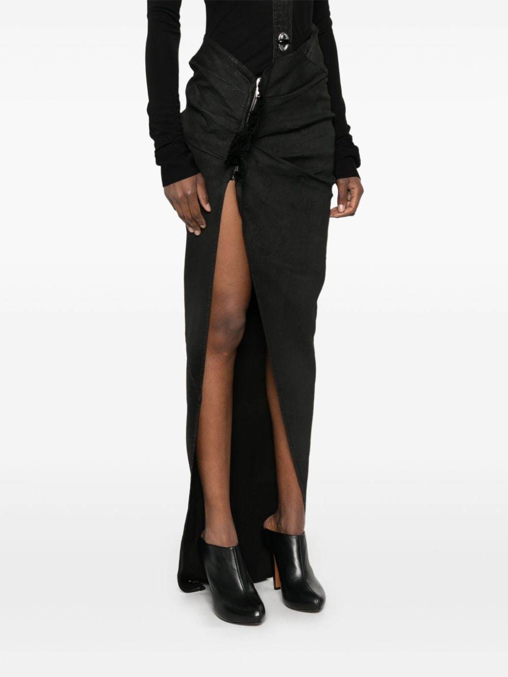 Shop Rick Owens Drkshdw Edfu Maxi Skirt In Black