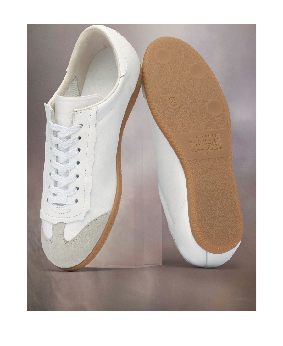 MAISON MARGIELA MAISON MARGIELA PANELLED LACE-UP SNEAKERS