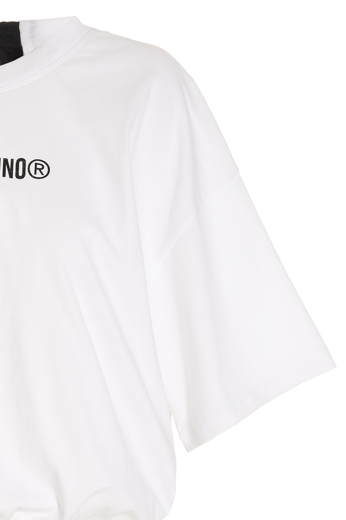 Red Valentino Logo T-shirt With Round Neck In White