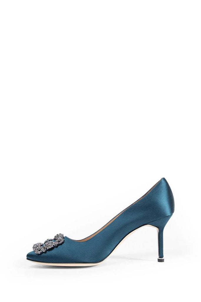 Manolo Blahnik Stiletto High Heels In Blue