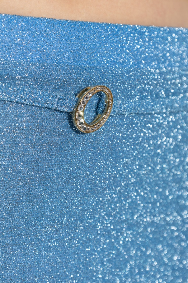 Oseree Glitter-detailing Mini Skirt