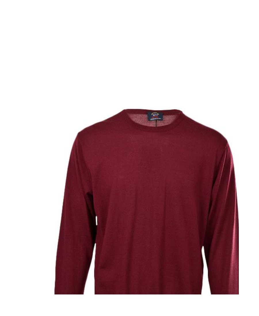 Paul & Shark Round-neck Long-sleeved Pullover In Red