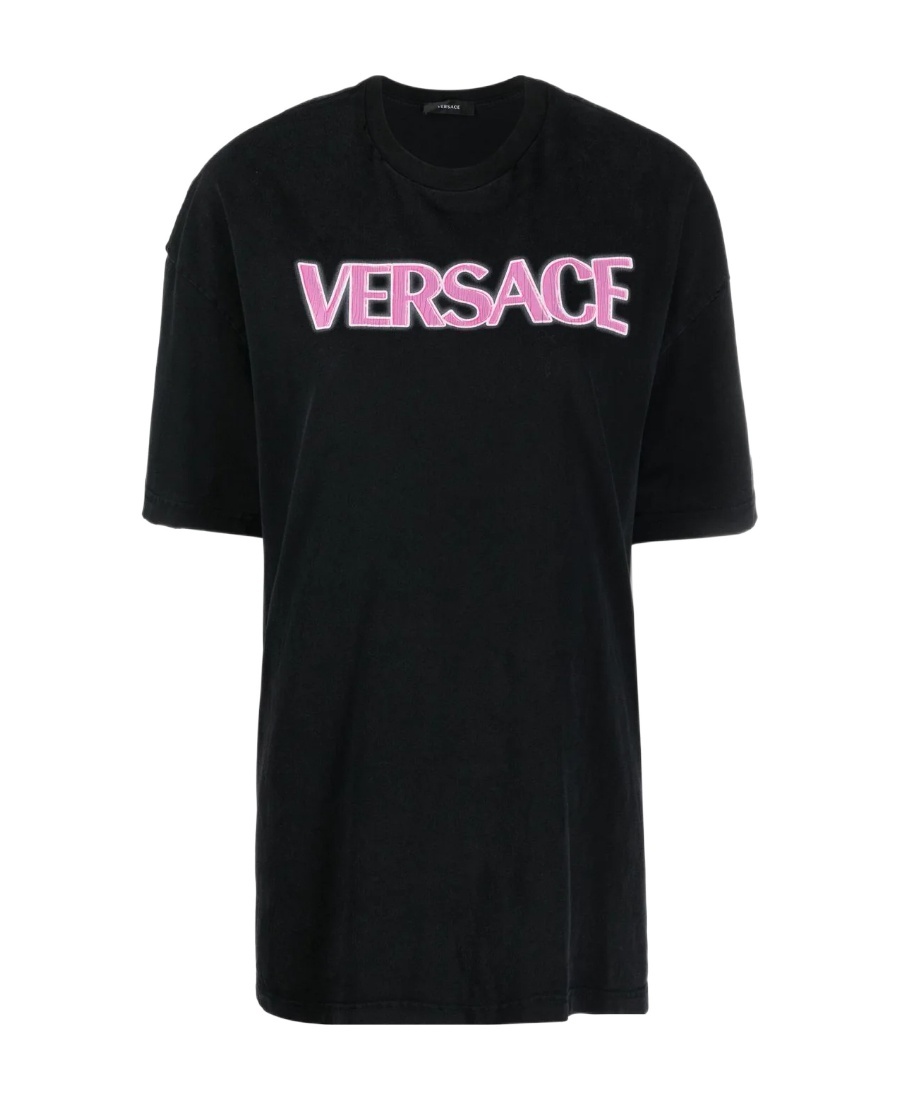 Versace Vintage Wash T-shirt In Black