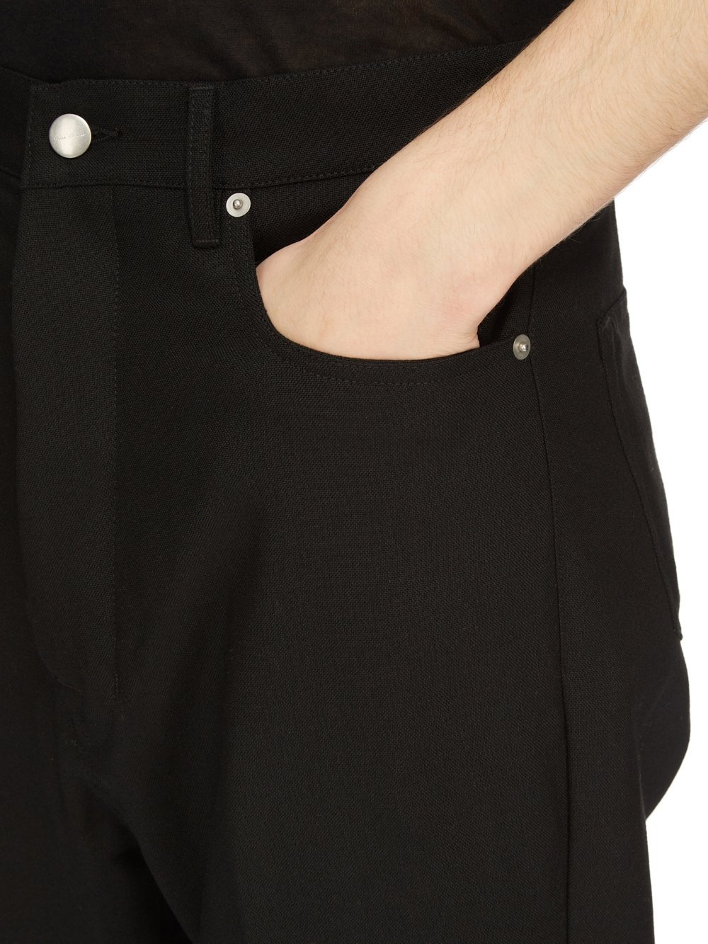 Rick Owens Bolan Virgin Wool Bootcut Trousers In Black