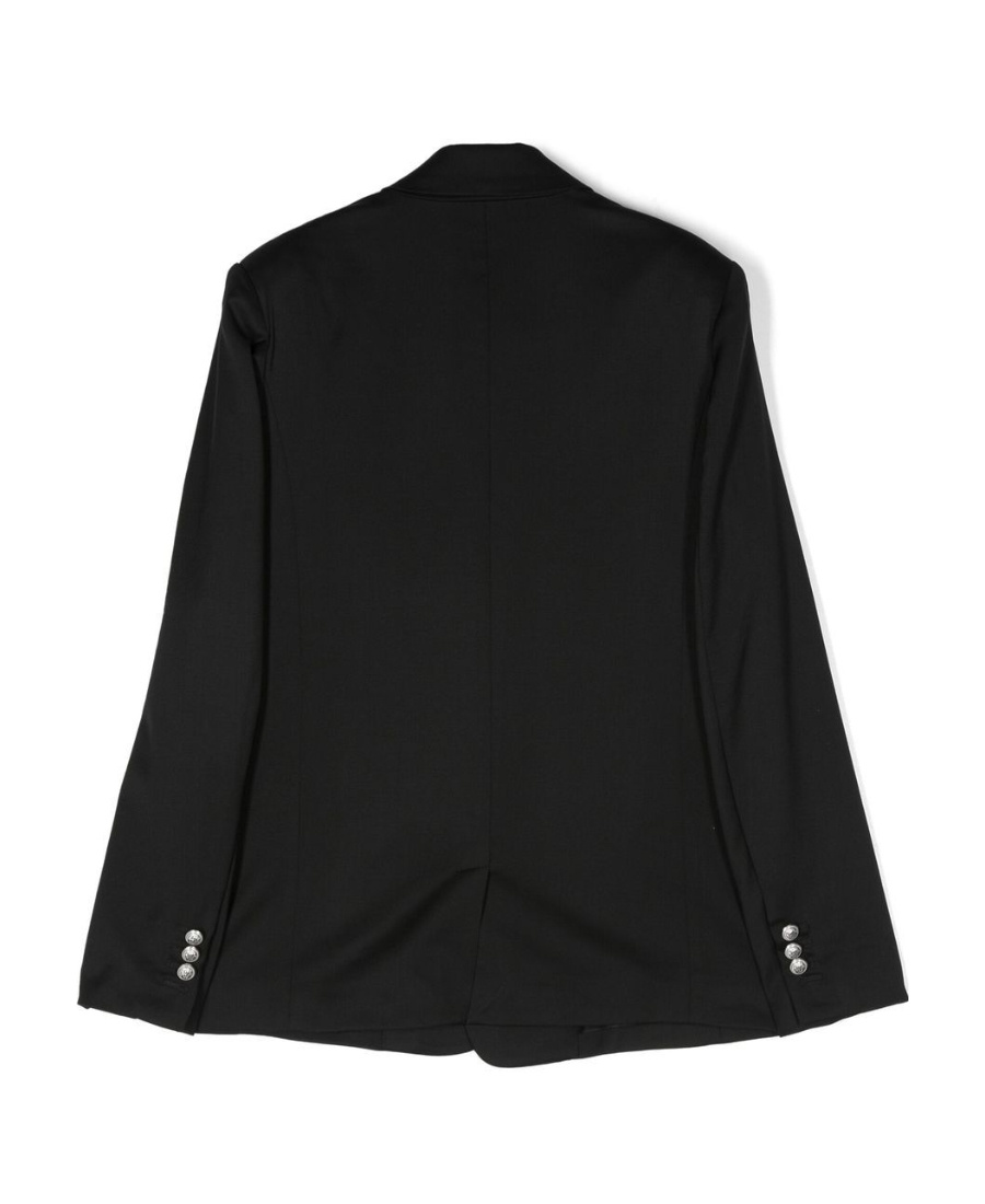 Balmain Single-breasted Virgin-wool Blazer In Black