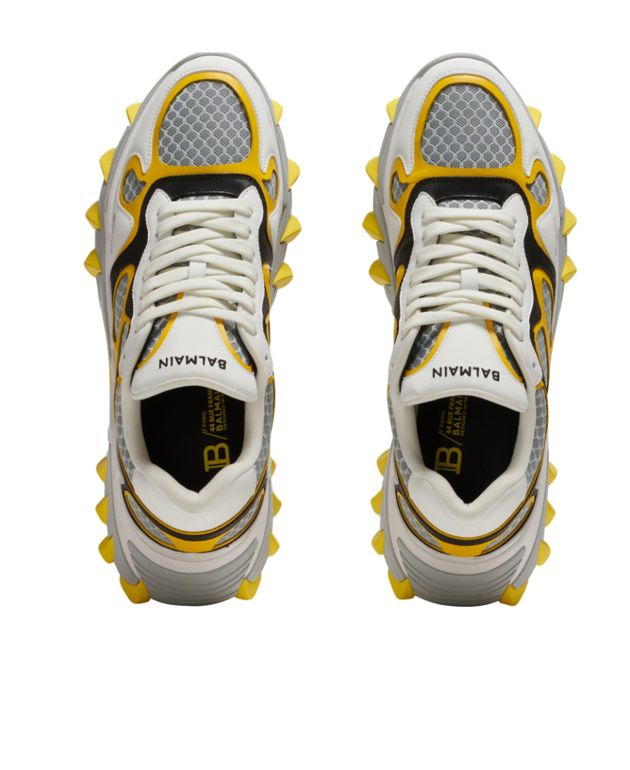 Balmain B-east Logo-print Low-top Sneakers In Multicolor
