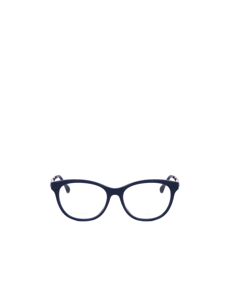 Jimmy Choo Eyewear Oval Frame Glasses In Blue