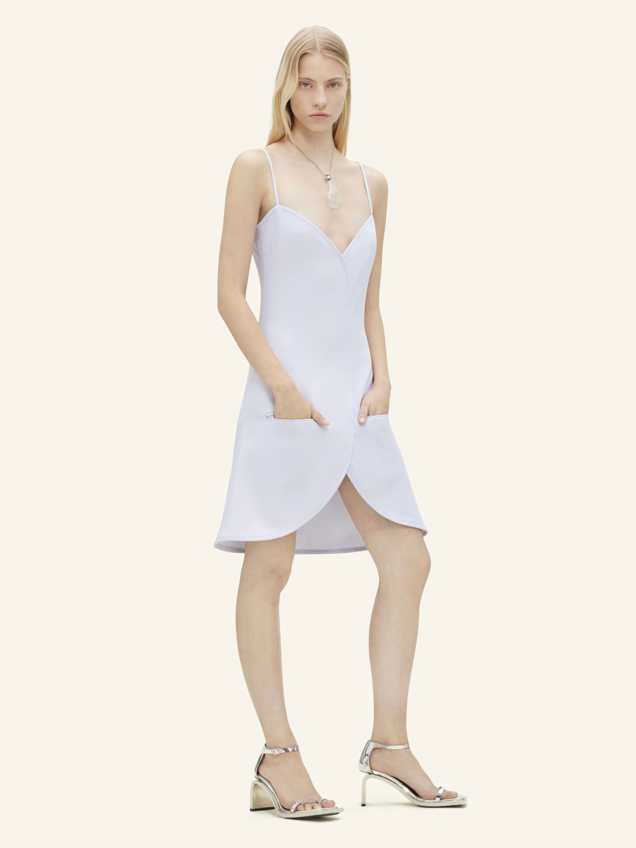 Courrèges Knee Length Dress A-line Skirt In White