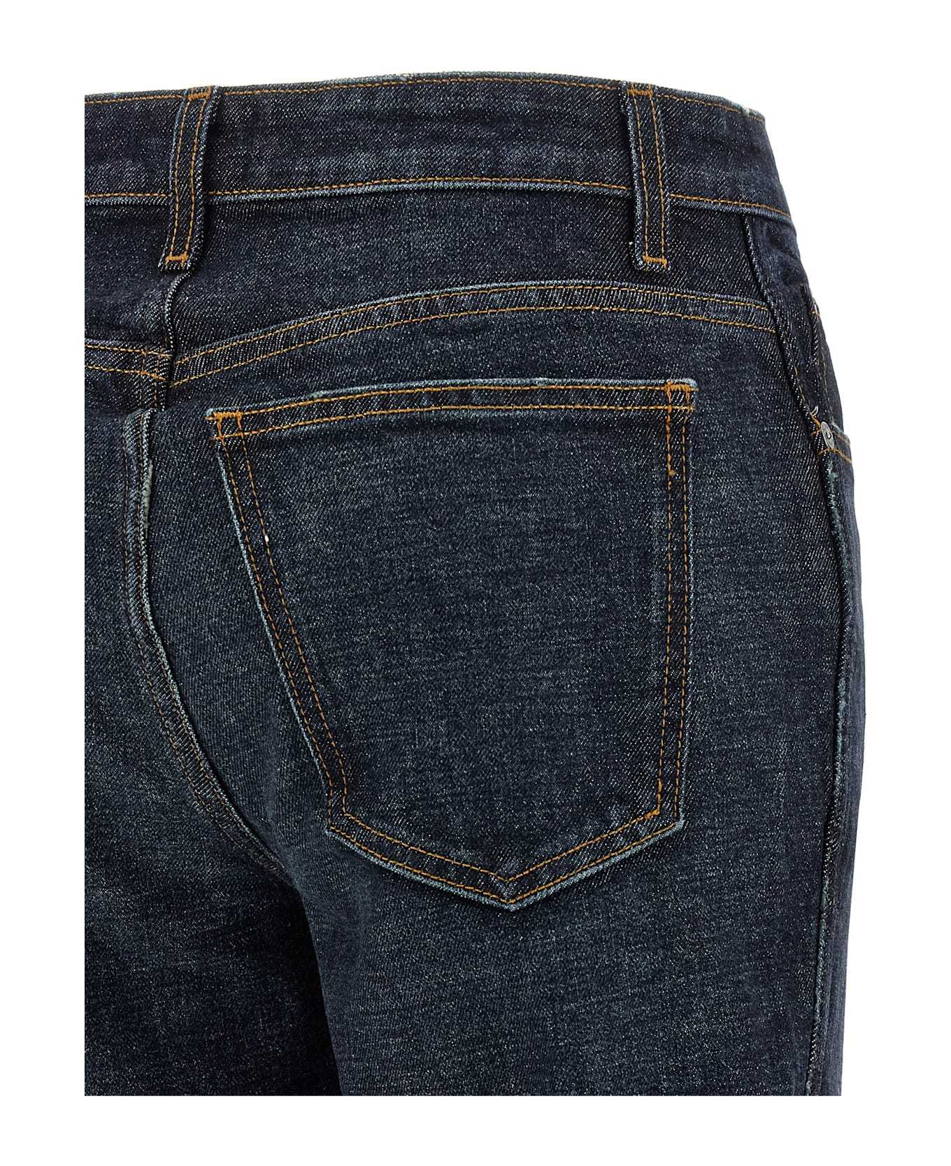 Khaite Belt Loop Jeans In Blue