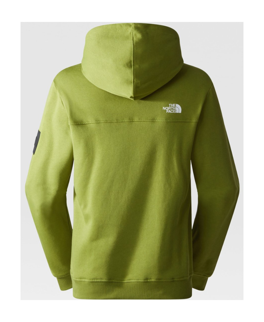 The North Face Fine Alpine Logo-print Cotton Hoodie In Green