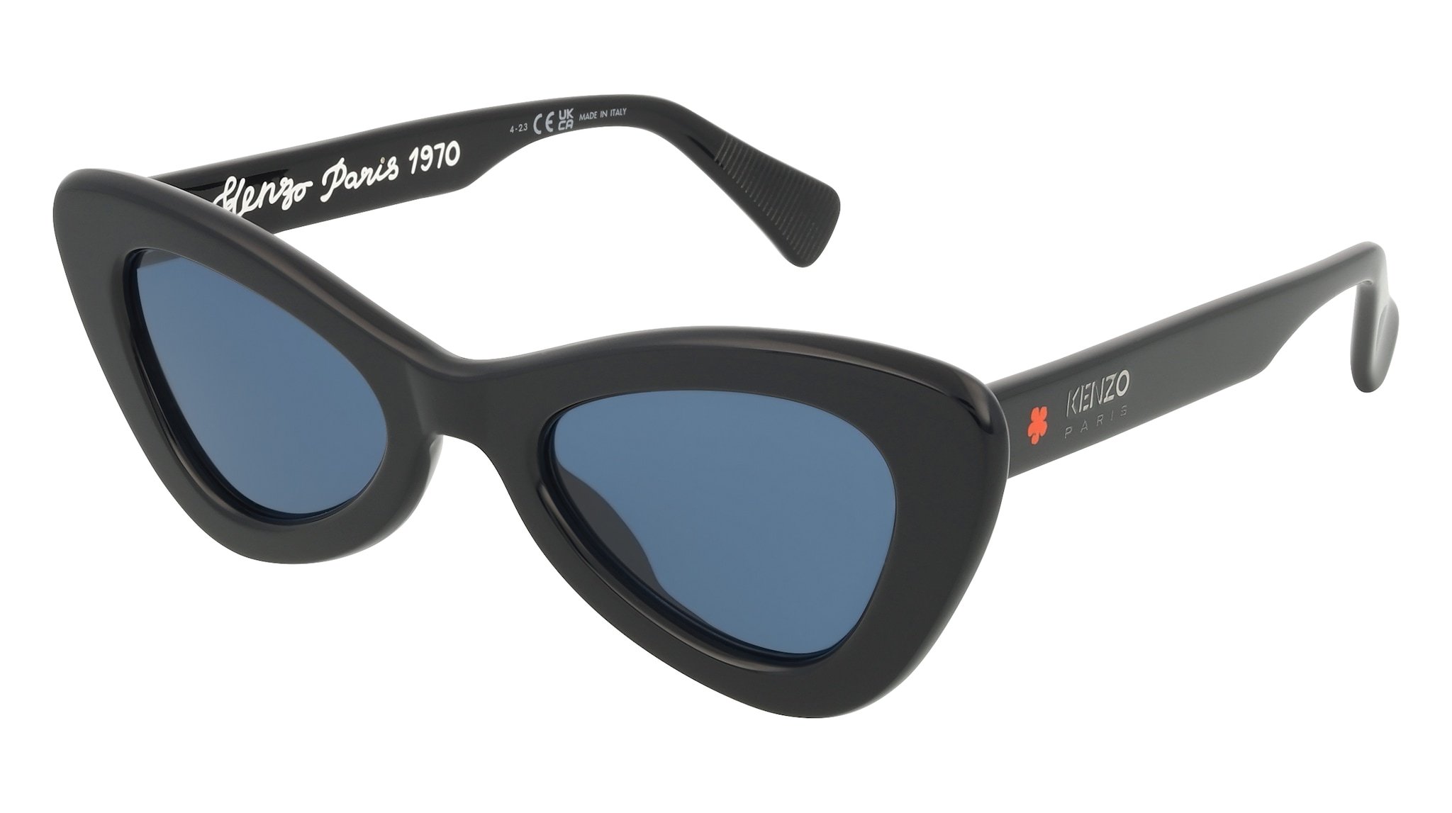 Kenzo Logo Sunglasses In Black
