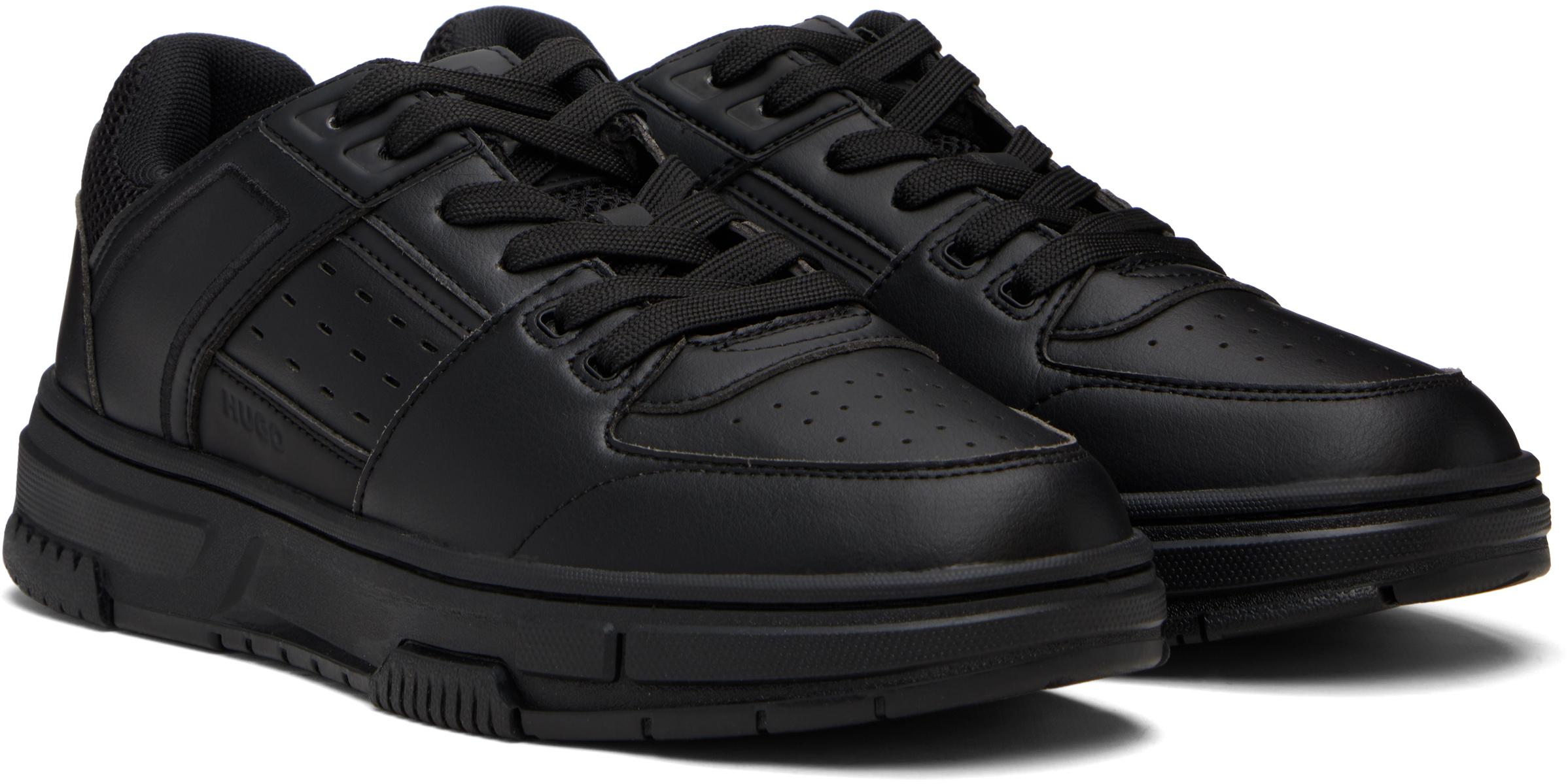 Hugo Boss Hugo Sneaker With Zigzag Detail In Black