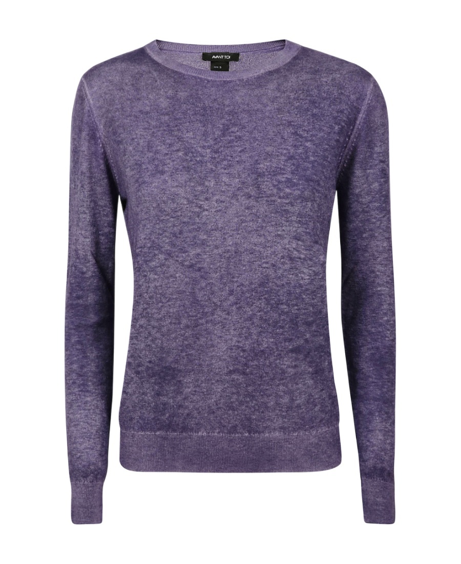 Avant Toi Crew Neck Sweater In Purple