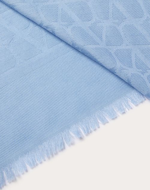 Valentino Toile Iconographe Scarf In Blue
