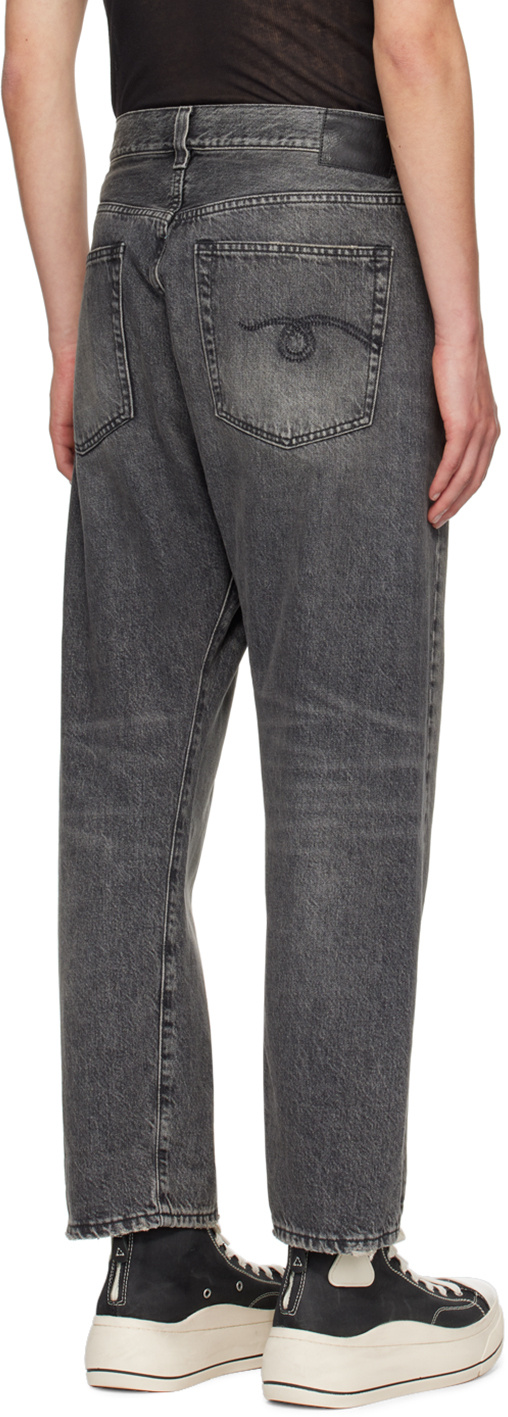R13 Ssense Exclusive Gray Crossover Jeans In Gray