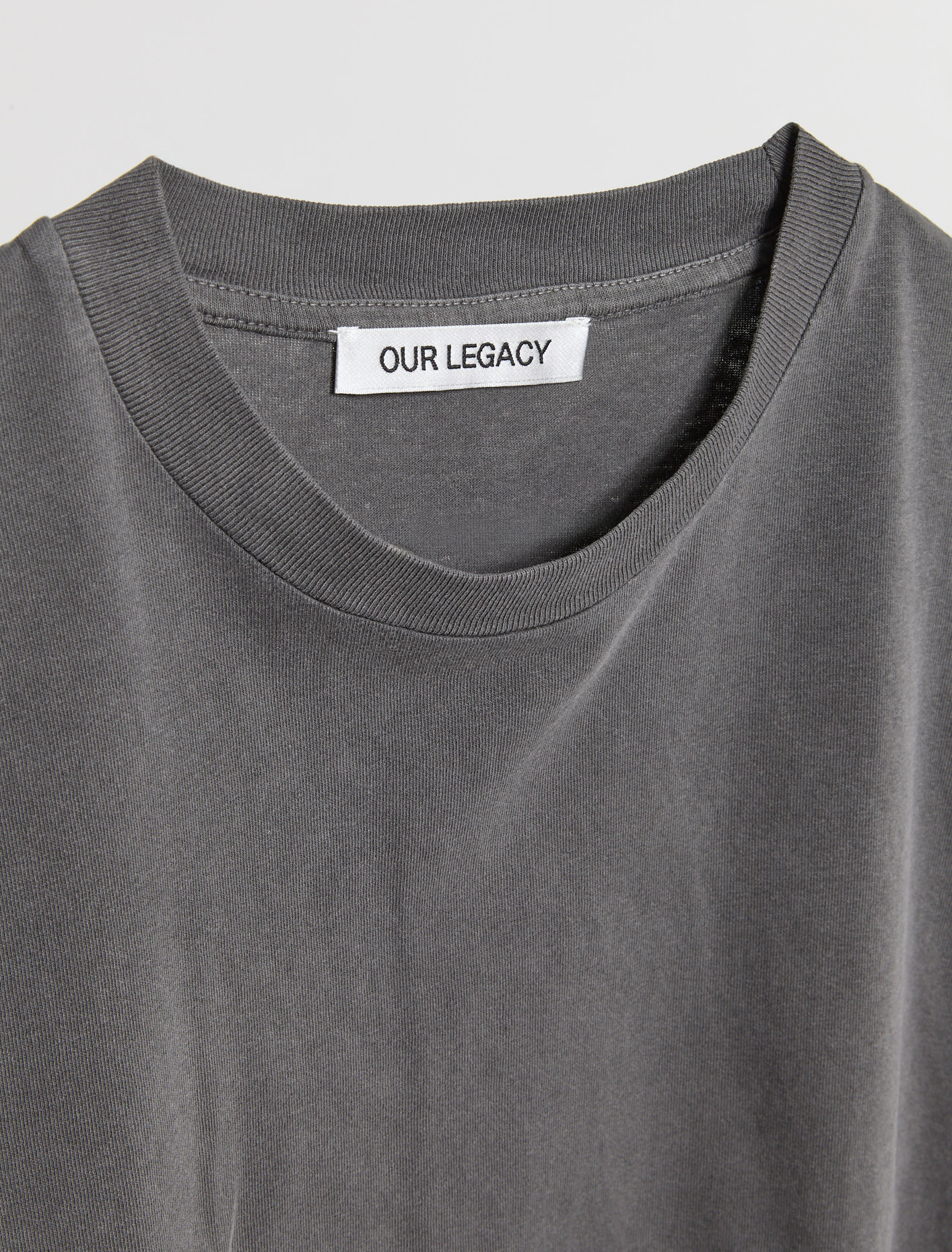 Our Legacy Gray Box T-shirt In Black