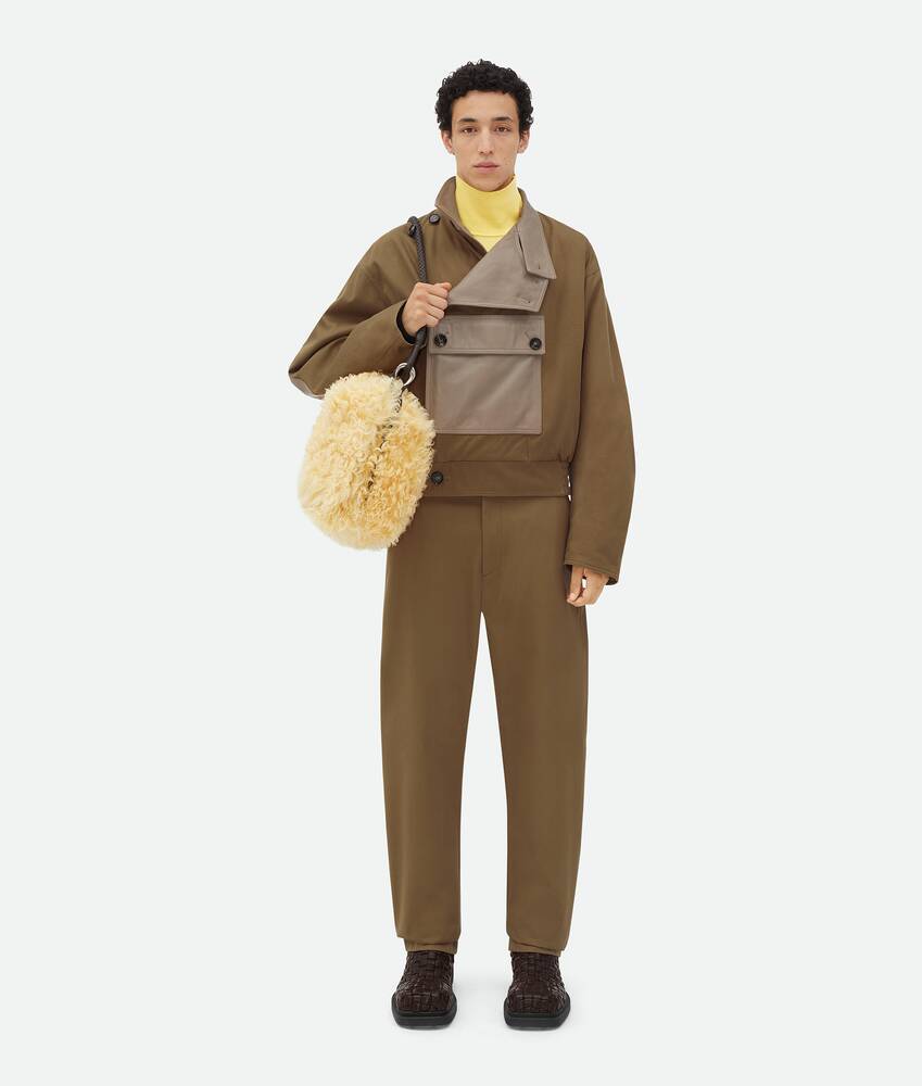 Bottega Veneta Mid-rise Tapered-leg Trousers In Brown
