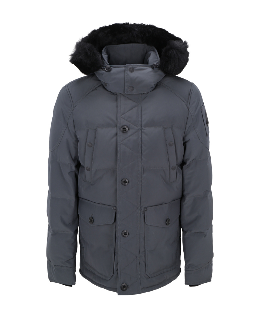 Moose Knuckles Giacca Round Island Padded Jacket In Black