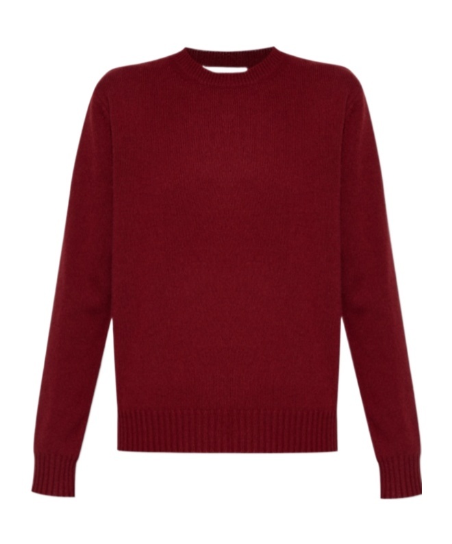 Max Mara Long Sleeve Sweater In Red