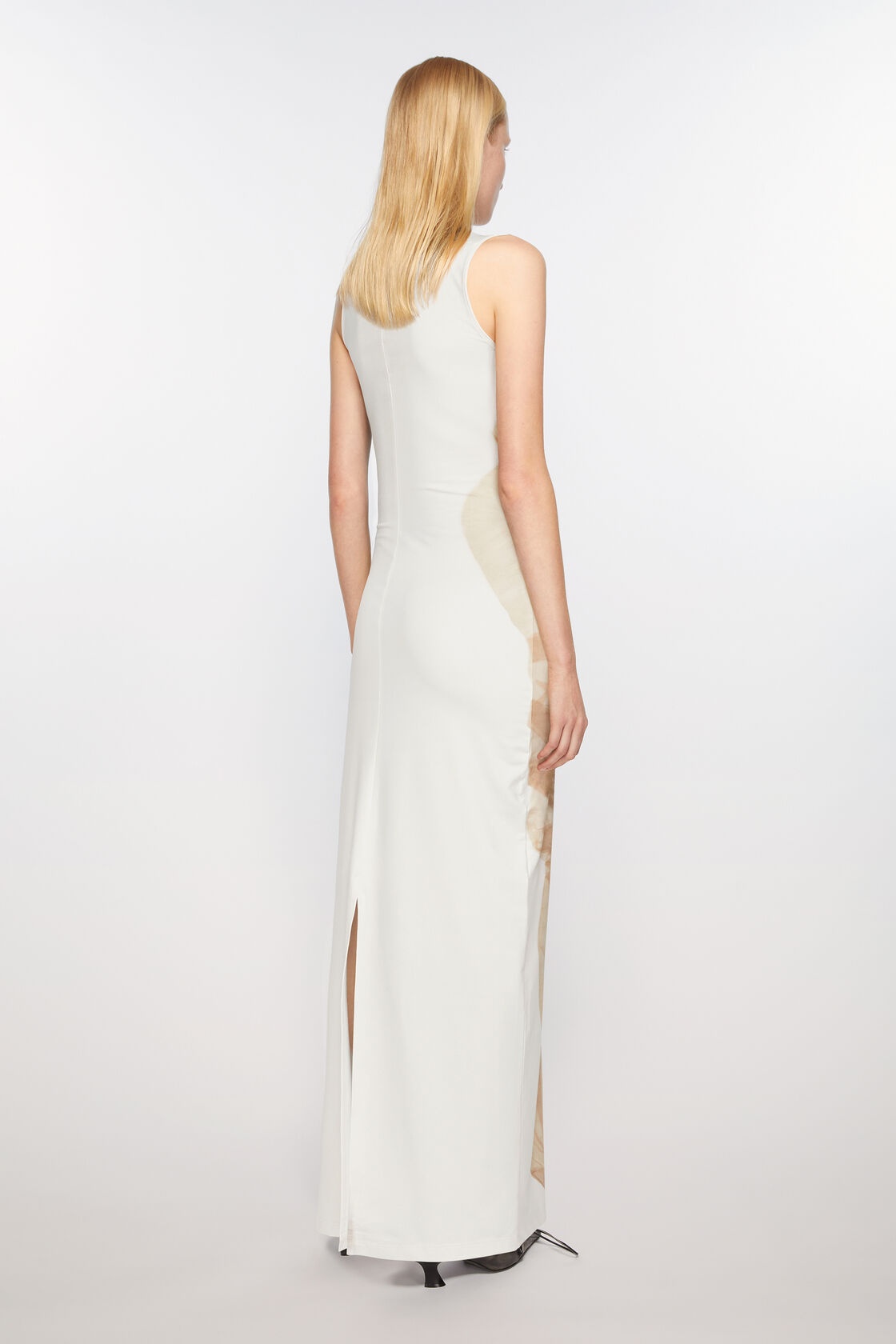Acne Studios Mock-neck Maxi Dress In Nude