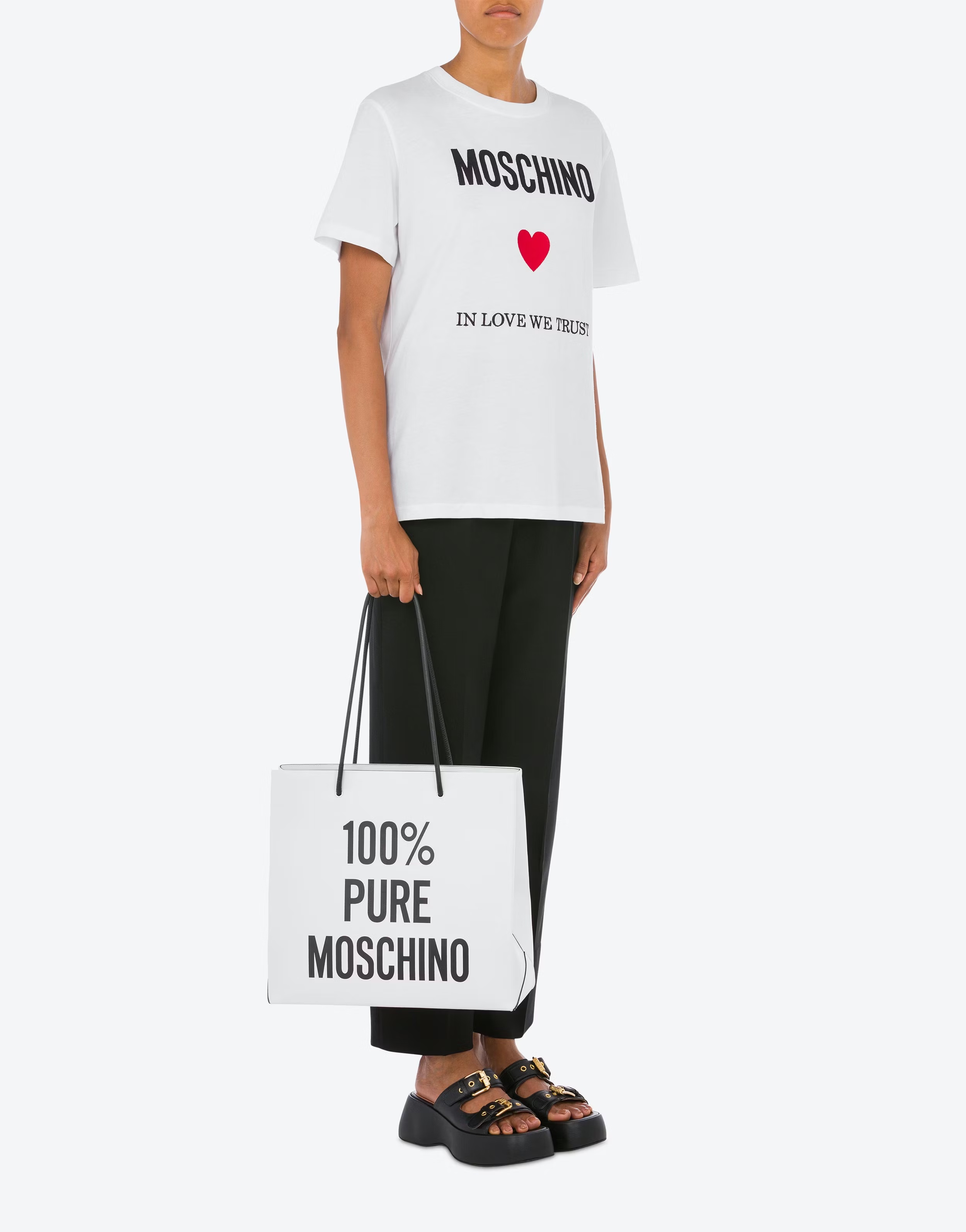 Moschino Shoulder Bags In White