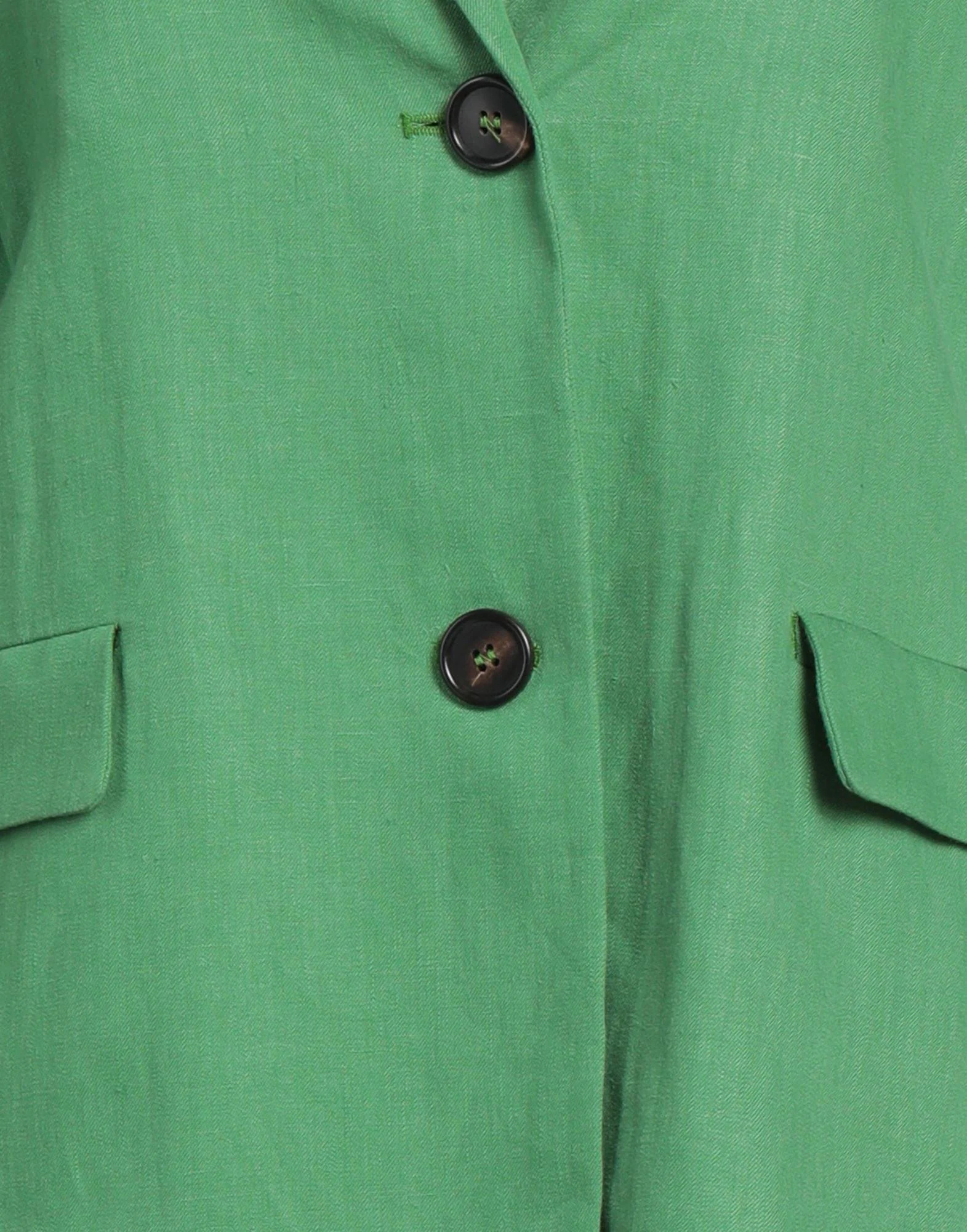 Max Mara Simple Single- Blazer In Green