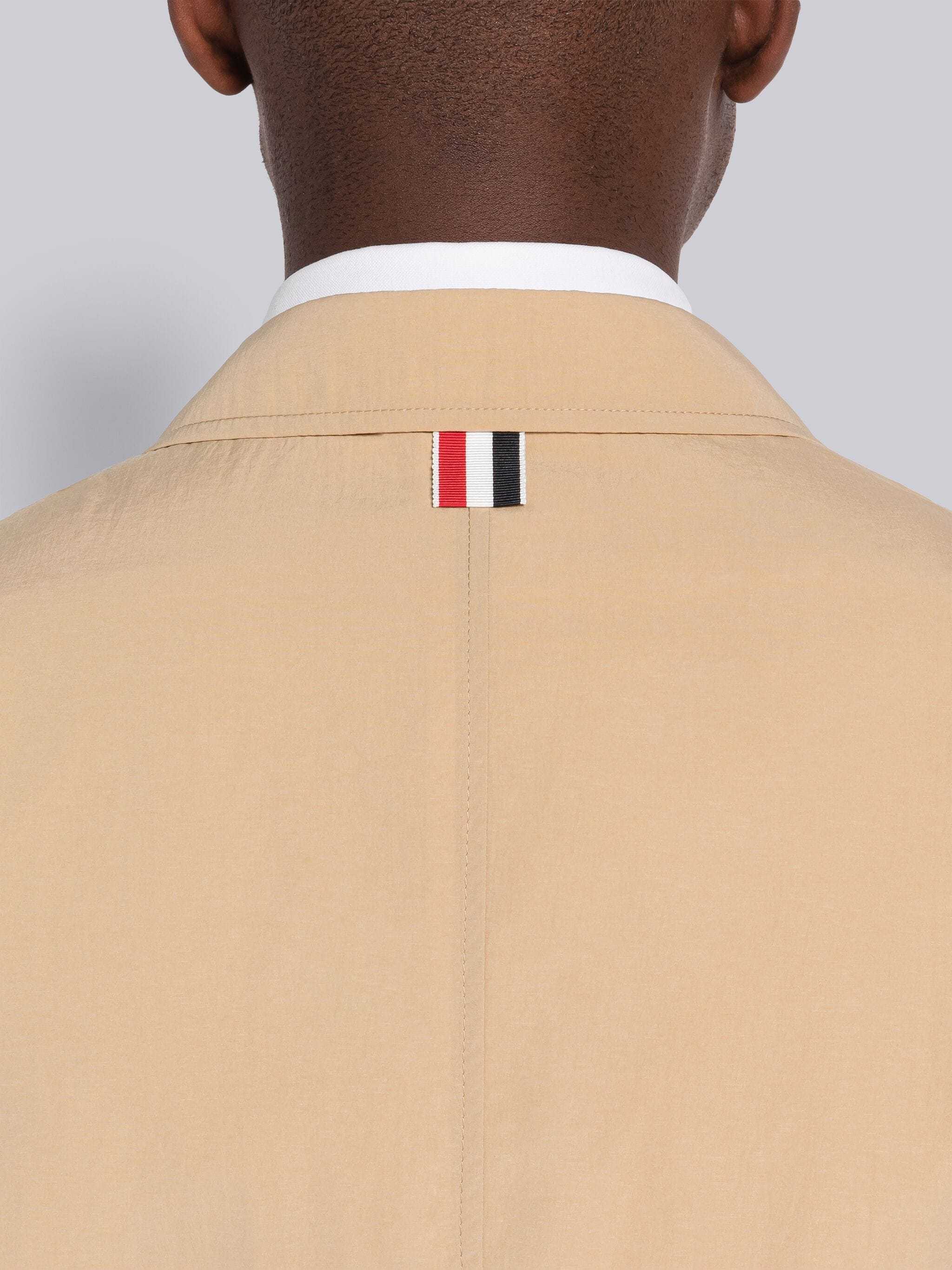 Shop Thom Browne Unconstructed Single-breasted Blazer In Nude