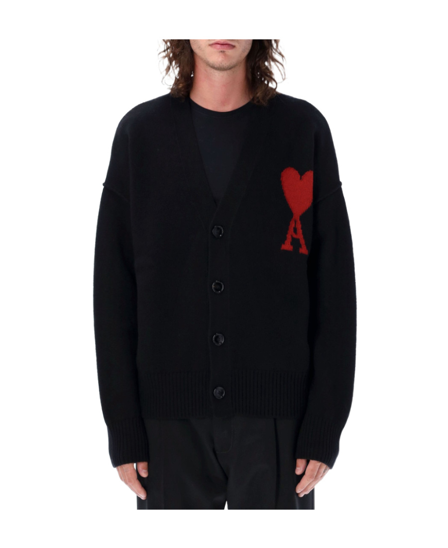 Ami Alexandre Mattiussi Ami Paris Sweaters In Black