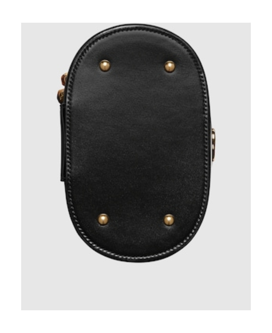 Gucci Black Mini Bamboo Shoulder Bag In Black