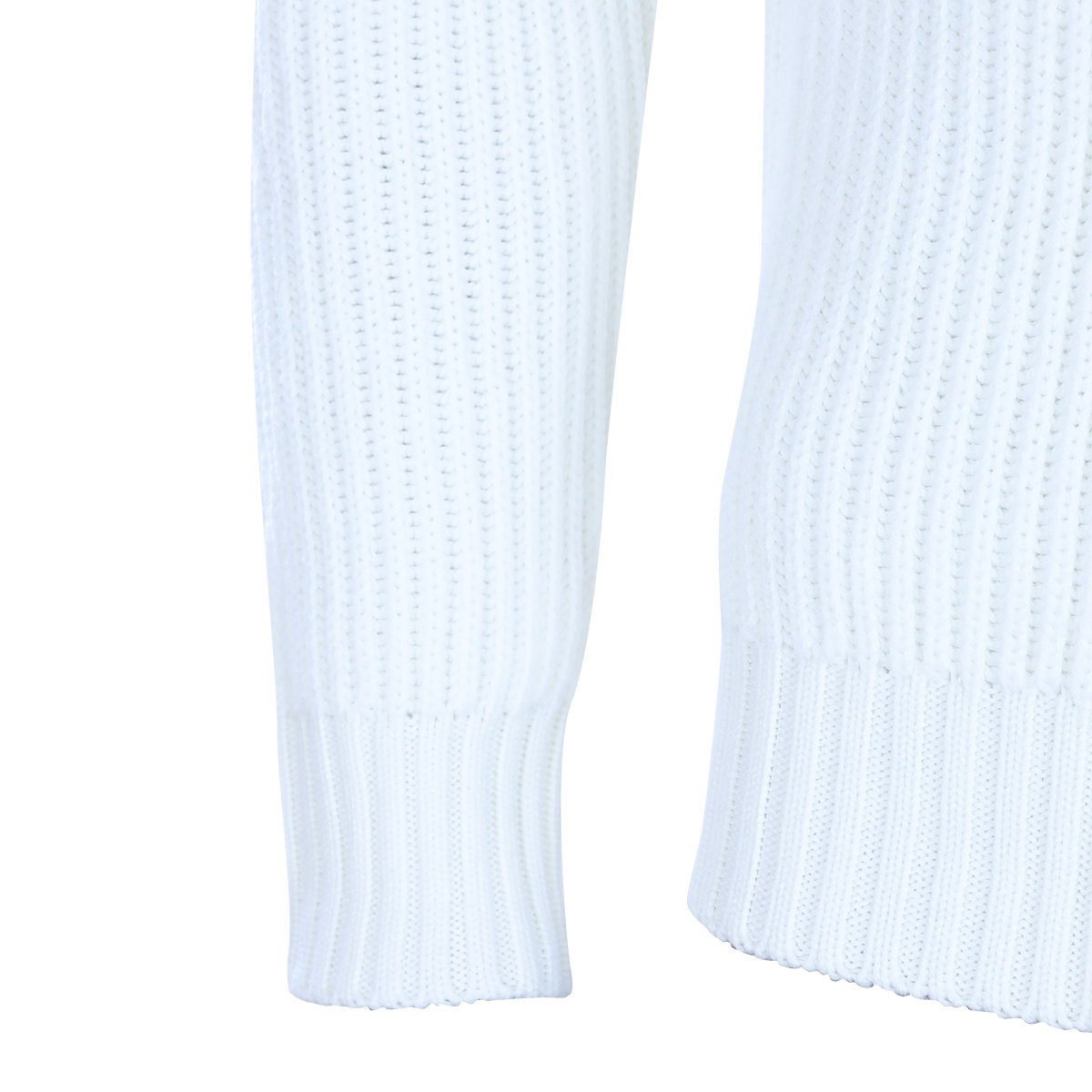 Eleventy Ribbed Texture Shawl Collar Long Sleeves In White