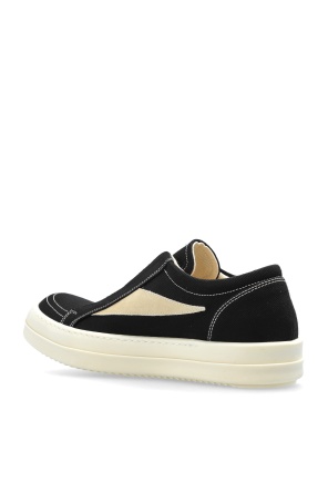 Rick Owens Drkshdw Low-top Slip-on Sneakers In Black