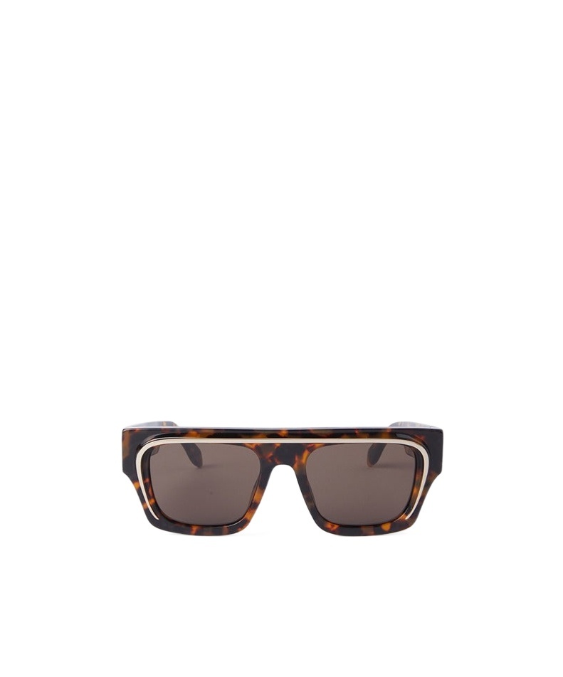 Palm Angels Rectangular Sunglasses In Black