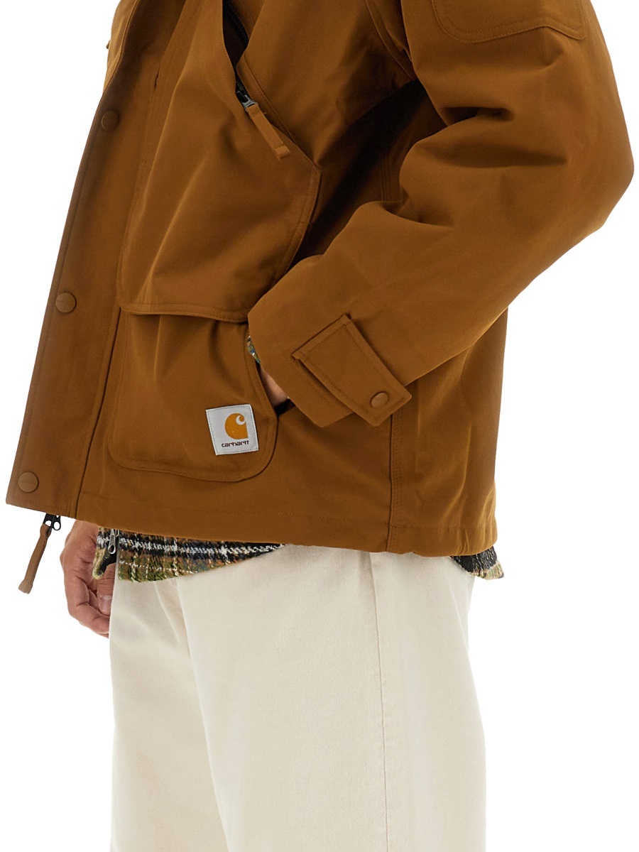 Carhartt Clarton Jacket In Brown