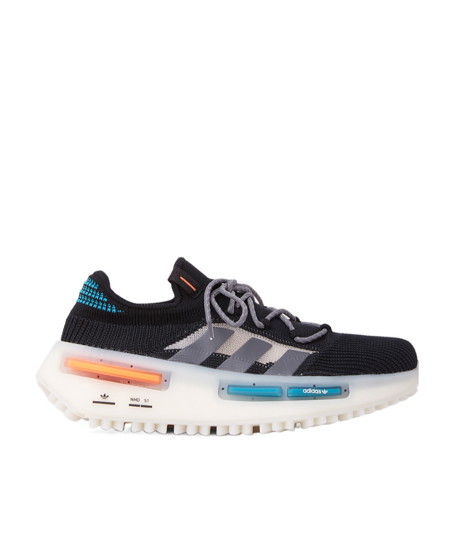Adidas Originals Nmd S1 "adidas Nmd S1 Core Black Blue Orange" Sneakers In Multicolor